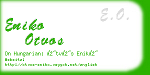 eniko otvos business card